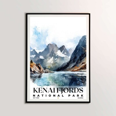 Kenai Fjords National Park Poster, Travel Art, Office Poster, Home Decor | S4 - image1